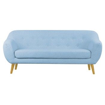 Canapea pentru 3 persoane Helga Interiors Oslo, albastru fixa