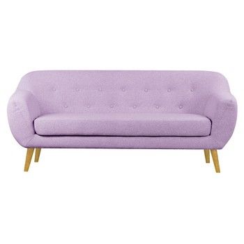 Canapea pentru 3 persoane Helga Interiors Oslo, roz fixa
