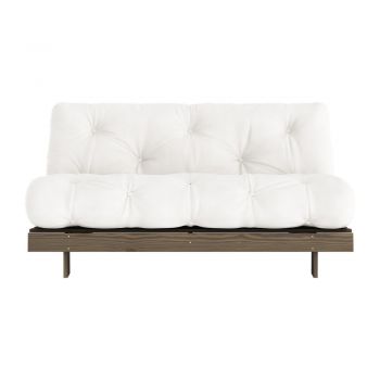 Canapea albă extensibilă 160 cm Roots – Karup Design