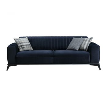 Canapea albastru-închis extensibilă 220 cm Lisa – Balcab Home