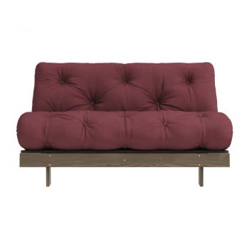 Canapea burgundy extensibilă 140 cm Roots – Karup Design