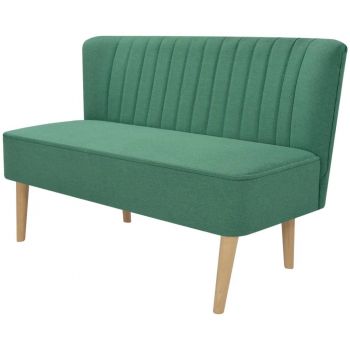 Canapea cu material textil 117 x 555 x 77 cm verde