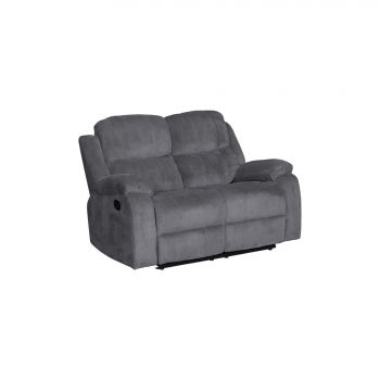 Canapea cu Recliner Tosca 2L, 154x100x94 cm, Gri ieftina