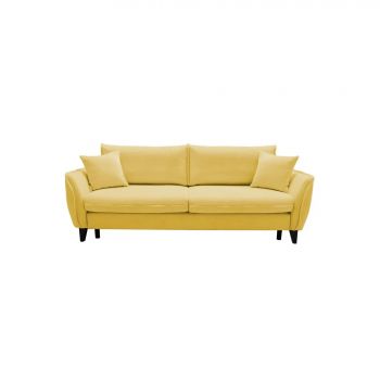 Canapea Extensibila Eveline, 228x102x96 cm, Aston 8 - Galben