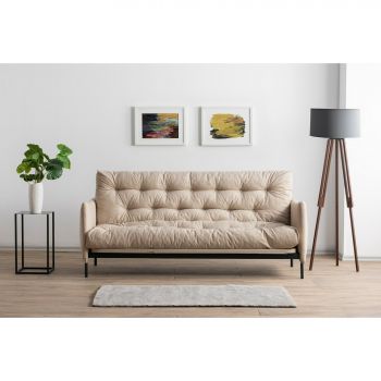 Canapea Extensibila Renge, 200x82x92 cm, Crem la reducere