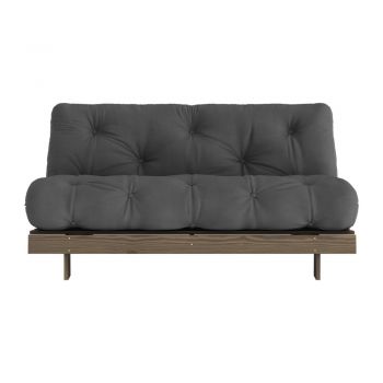 Canapea neagră extensibilă 160 cm Roots – Karup Design
