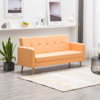 Canapea portocaliu material textil