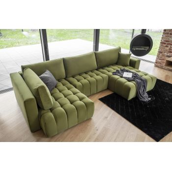 Coltar Extensibil Boni cu Lada de Depozitare, Sezlong pe Dreapta, Perne Incluse, l350xA170xH85 cm-Riviera38 Coltar Extensibil Boni cu Lada de Depozitare, Sezlong pe Dreapta, Perne Incluse, l350xA170xH85 cm-Riviera38