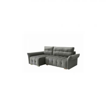 Coltar extensibil MALAGA, 249x147x94 cm, Gri