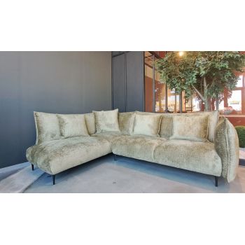 Coltar Tulisa Verde Olive Fix cu Arcuri Ondulate si Spuma Poliuretanica, Sezlong pe Stanga, tapitat cu Stofa, Perne Incluse, l298xA210xH93 cm Coltar Tulisa Verde Olive Fix cu Arcuri Ondulate si Spuma Poliuretanica, Sezlong pe Stanga, tapitat cu Stofa, Perne Incluse, l298xA210xH93 cm
