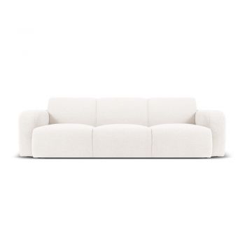 Canapea albă cu tapițerie din stofă bouclé 235 cm Molino – Micadoni Home