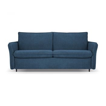 Canapea albastră extensibilă 166 cm Dalida – Micadoni Home