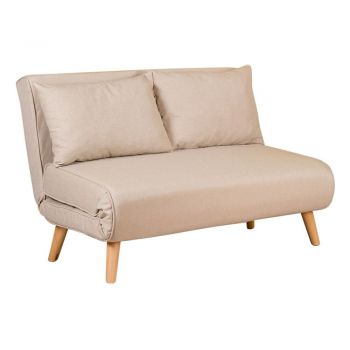 Canapea bej extensibilă 120 cm Folde – Artie