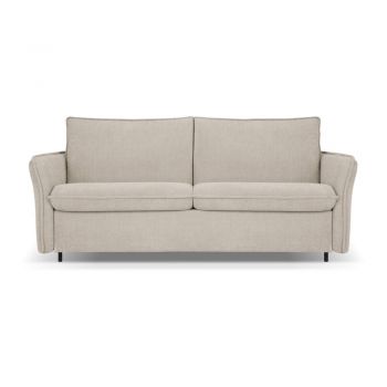 Canapea bej extensibilă 166 cm Dalida – Micadoni Home