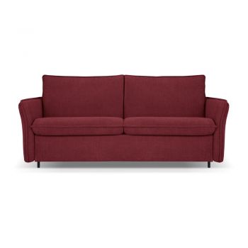 Canapea burgundy extensibilă 166 cm Dalida – Micadoni Home