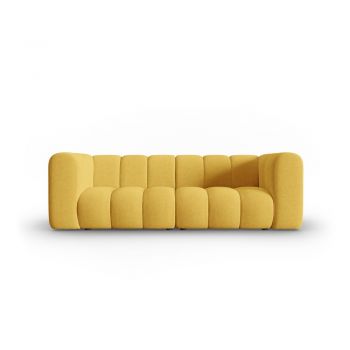 Canapea galbenă 228 cm Lupine – Micadoni Home