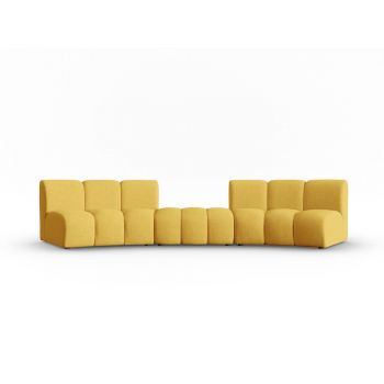 Canapea galbenă 367 cm Lupine – Micadoni Home