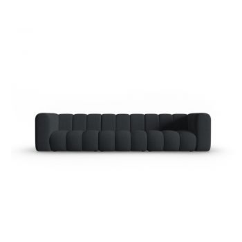 Canapea neagră 318 cm Lupine – Micadoni Home