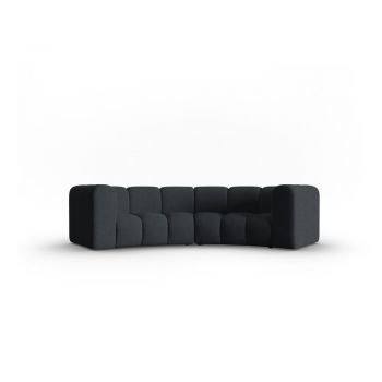Canapea neagră 322 cm Lupine – Micadoni Home