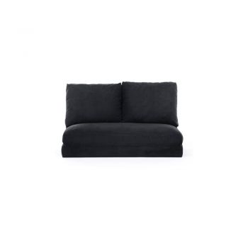 Canapea neagră extensibilă 120 cm Taida – Balcab Home ieftina