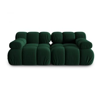 Canapea verde cu tapițerie din catifea 188 cm Bellis – Micadoni Home