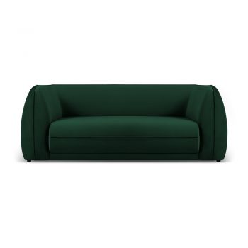 Canapea verde cu tapițerie din catifea 190 cm Lando – Micadoni Home