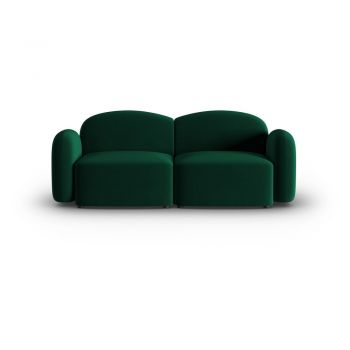 Canapea verde cu tapițerie din catifea 194 cm Blair – Micadoni Home