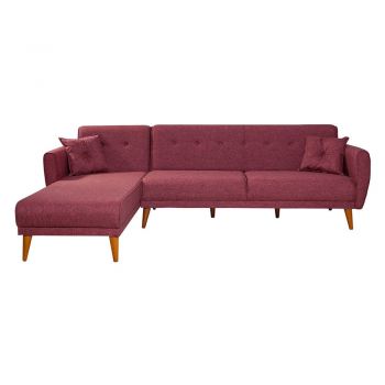 Colțar burgundy extensibil Aria – Balcab Home ieftin