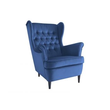 Fotoliu Harry Velvet bleumarin Blu86