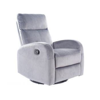 Fotoliu recliner Olimp velvet gri Blu14