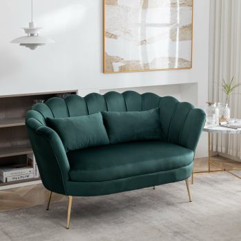 Canapea 2L Andaluzia, 140x80x83 cm, Verde