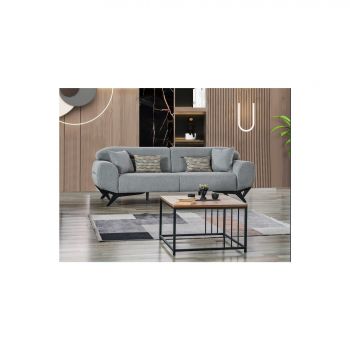 Canapea 3 locuri Arte, Spate rabatabil, Gri Inchis L620, 240x92x82 H cm Canapea 3 locuri Arte, Spate rabatabil, Gri Inchis L620, 240x92x82 H cm
