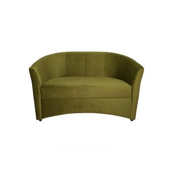 Canapea CAFENEA fixa, 2 locuri, verde, 145x60x80 cm ieftina