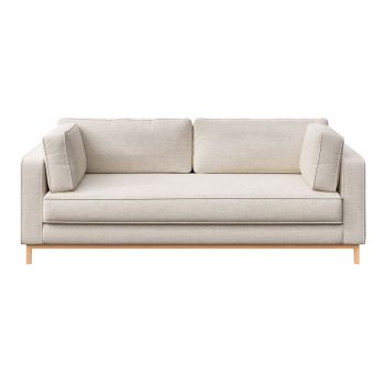 Canapea crem 222 cm Celerio – Ame Yens Canapea crem 222 cm Celerio – Ame Yens