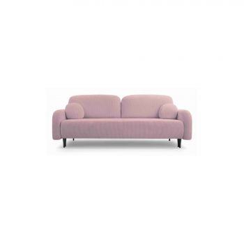 Canapea Extensibila Cloud, 3 locuri, 230x102x95 cm, Roz pudra - Elma 10 Canapea Extensibila Cloud, 3 locuri, 230x102x95 cm, Roz pudra - Elma 10