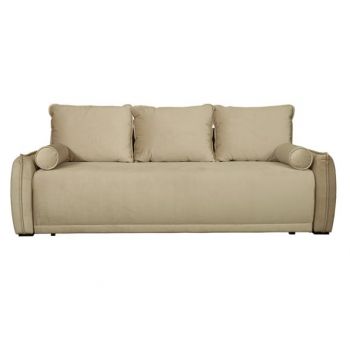 Canapea Extensibila Vida, 3 Locuri, Lada Depozitare, Crem, 225 Cm Canapea Extensibila Vida, 3 Locuri, Lada Depozitare, Crem, 225 Cm