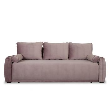 Canapea Extensibila Vida, 3 Locuri, Lada Depozitare, Roz, 225 Cm Canapea Extensibila Vida, 3 Locuri, Lada Depozitare, Roz, 225 Cm