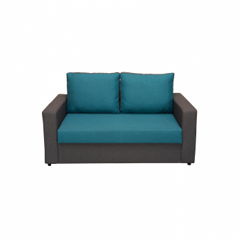 Canapea NERO extensibila, 2 locuri, gri inchis + albastru, 157x92x80 cm Canapea NERO extensibila, 2 locuri, gri inchis + albastru, 157x92x80 cm