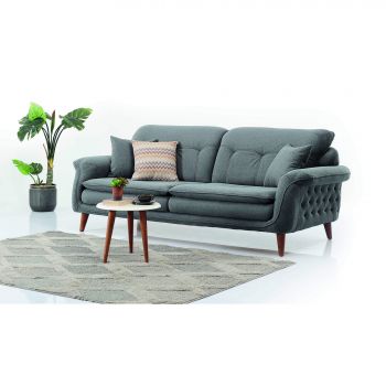 Canapea Seul, 3 locuri, Stofa Gri, 230x100x86 H cm Canapea Seul, 3 locuri, Stofa Gri, 230x100x86 H cm