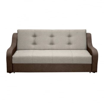 Canapea VALY extensibila, 3 locuri, cu lada depozitare, maro + bej, 215x90x95 cm Canapea VALY extensibila, 3 locuri, cu lada depozitare, maro + bej, 215x90x95 cm