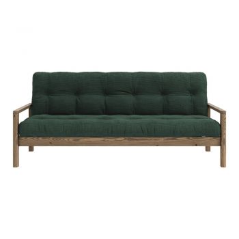 Canapea verde-închis extensibilă 205 cm Knob – Karup Design