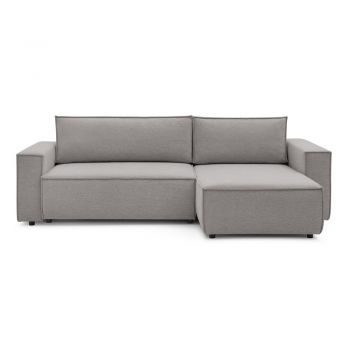 Colțar gri deschis extensibil (cu colț variabil) Nihad – Bobochic Paris Colțar gri deschis extensibil (cu colț variabil) Nihad – Bobochic Paris