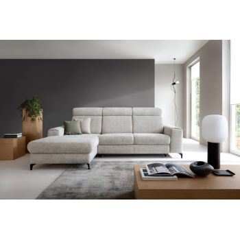 Coltar Notte Extensibil cu Sezlong pe Stanga, Suprafata de Dormit 217x127 cm, cu Lada de Depozitare, l268xA174xH102 cm - tapitat cu Catch Me 24 Coltar Notte Extensibil cu Sezlong pe Stanga, Suprafata de Dormit 217x127 cm, cu Lada de Depozitare, l268xA174xH102 cm - tapitat cu Catch Me 24
