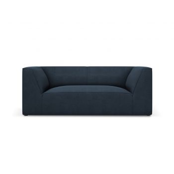 Canapea 2 locuri, Ruby, Micadoni Home, BL, 174x93x69 cm, poliester, albastru navy la reducere