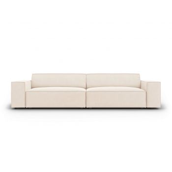 Canapea 3 locuri, Jodie, Micadoni Home, BL, 204x102x70 cm, catifea, bej deschis la reducere