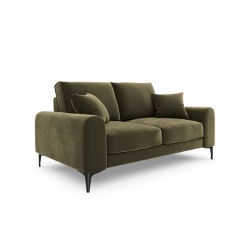 Canapea, Madara, Mazzini Sofas, 2 locuri, 172x102x90 cm, catifea, verde ieftina