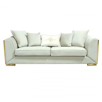 Canapea MAJESTY fixa, 3 locuri, bej, 232x90x76 cm la reducere