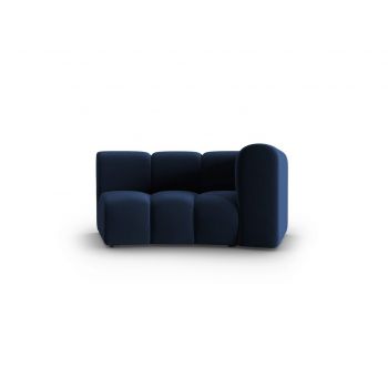Modul canapea dreapta 1.5 locuri, Lupine, Micadoni Home, BL, 171x87x70 cm, catifea, albastru regal