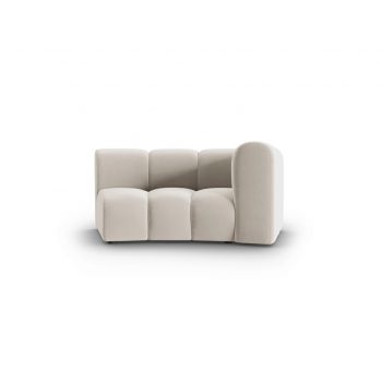 Modul canapea dreapta 1.5 locuri, Lupine, Micadoni Home, BL, 171x87x70 cm, catifea, bej la reducere