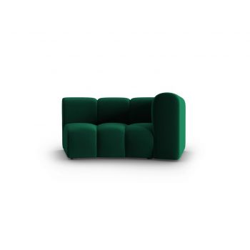 Modul canapea dreapta 1.5 locuri, Lupine, Micadoni Home, BL, 171x87x70 cm, catifea, verde bottle la reducere